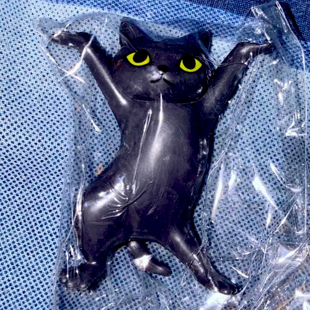 Black Cat Dancing Figurine